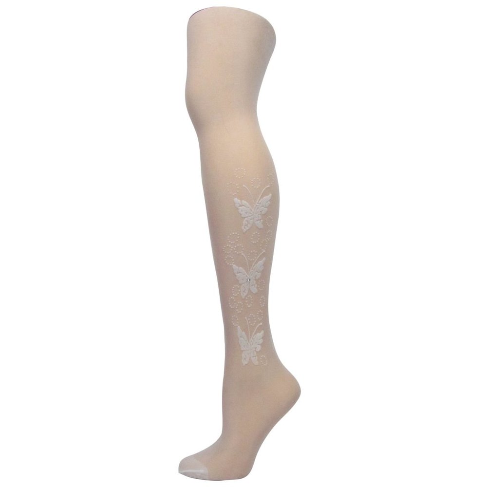 Women's 6pc/pk Nylon Fashion Pantyhose Flock